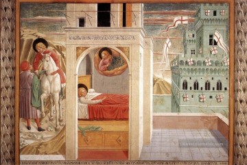  wand - Szenen aus dem Leben von St Francis Szene 2north Wand Benozzo Gozzoli